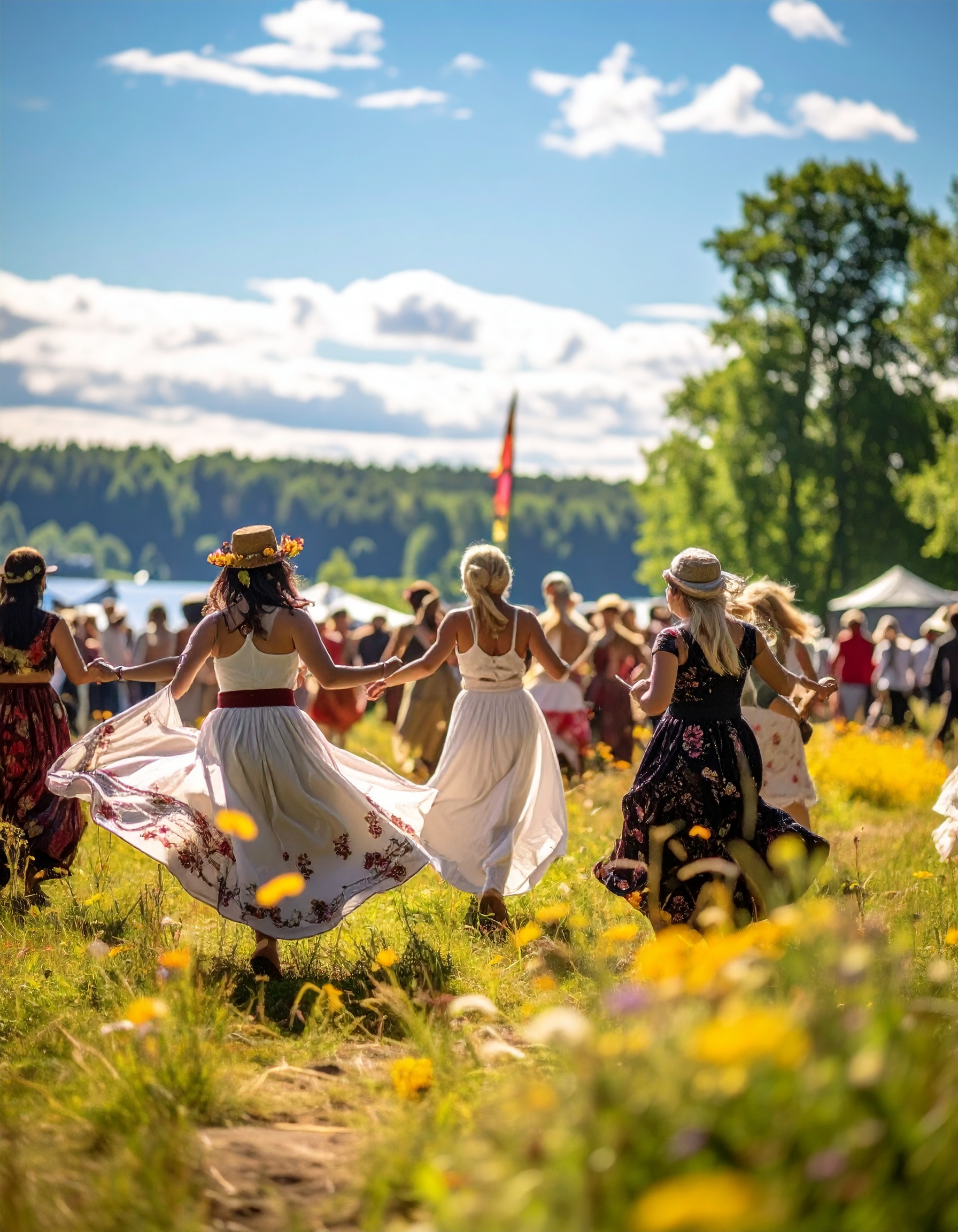 Sweden at a Nordic festival in a community group tours